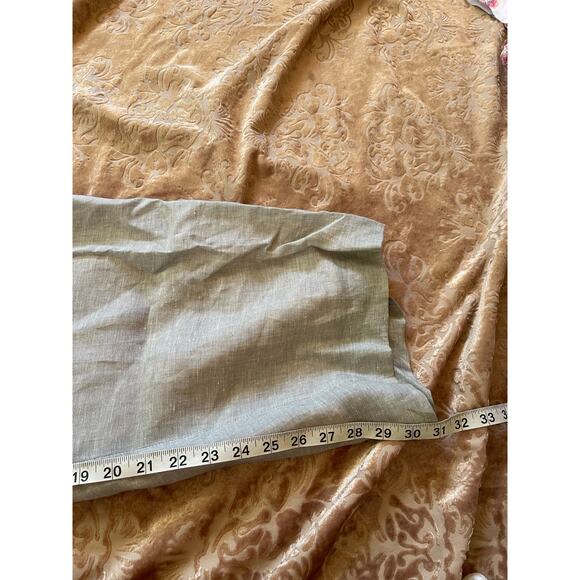 Vintage 80s linen power suit grey with open blazer and‎ pants size 24 - Picture 9 of 11